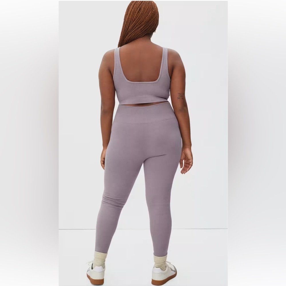 Everlane The Seamless Legging Color Dusty Lavender Cotton - Picture 2 of 9